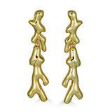 Georgie Quinn Resort Minorca Sea Branch Earrings in Gold Plated