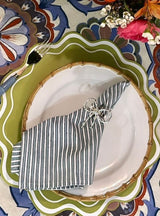 Silver Bow Napkin Rings Bamboo Chinoiserie