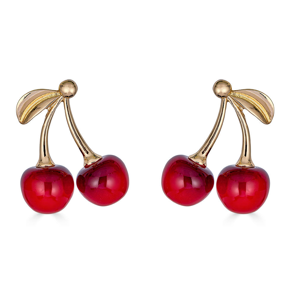 Kenneth Jay Lane Cherry Earrings | HAUTEheadquarters