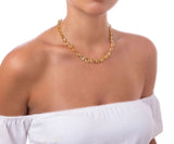 Bounkit Riviere Necklace in Yellow Quartz gold plated