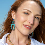 Elizabeth Cole Turquoise Earrings rhiannon turquoise