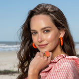 Kenneth Jay Lane Coral Earrings