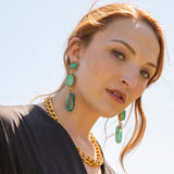 Elizabeth Cole Brooke Jade Drop Earrings