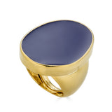 Kenneth Jay Lane Navy Enamel Ring