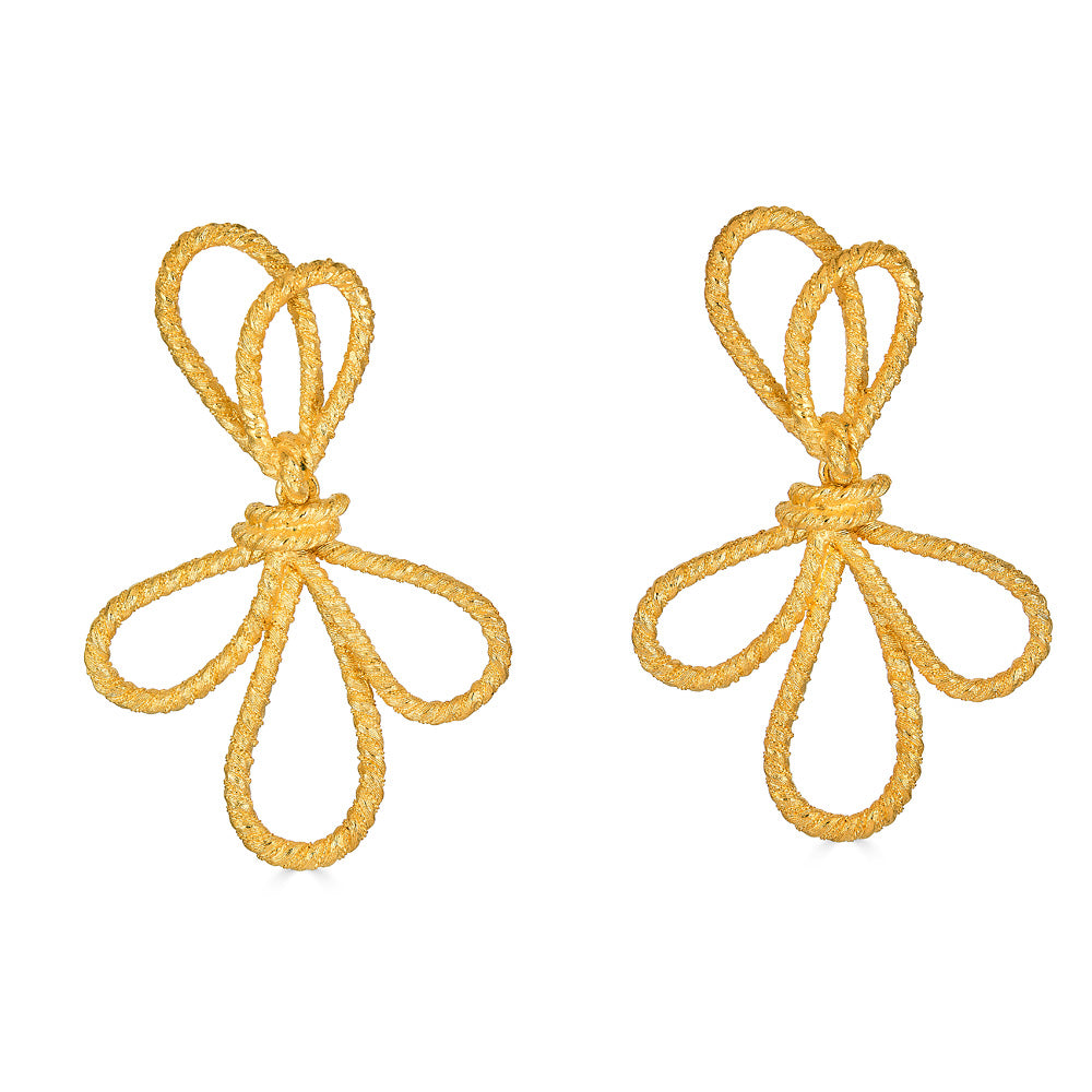 KENNETH JAY LANE Vintage Infinity Drop Fishhook Earrings - Gold