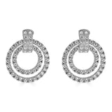 kenneth jay lane crystal door knocker earrings in clip rhodium