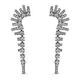 Elizabeth Cole Mae Earrings in Crystal Mohawk