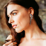 Elizabeth Cole Crystal Mae Earrings Mohawk at HAUTEheadquarters.com