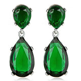 Kenneth Jay Lane Green Kyle Emerald Earrings