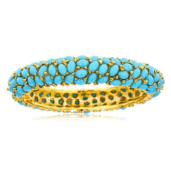 Turquoise Cabochon Bangle Kenneth Jay Lane | HAUTEheadquarters