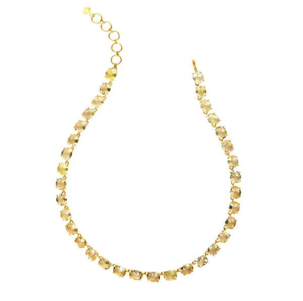 Bounkit Riviere Necklace in Yellow Quartz
