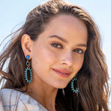 Elizabeth Cole Turquoise Rhiannon Earrings