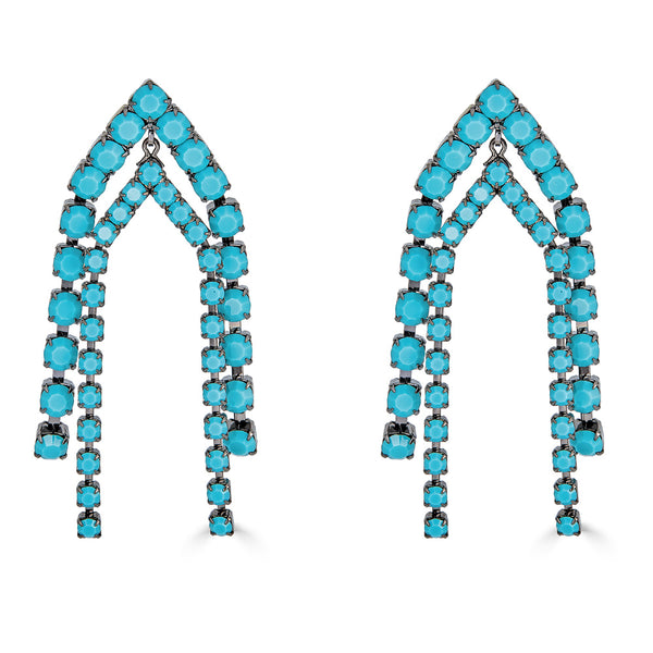 Elizabeth Cole Darra Earrings Turquoise