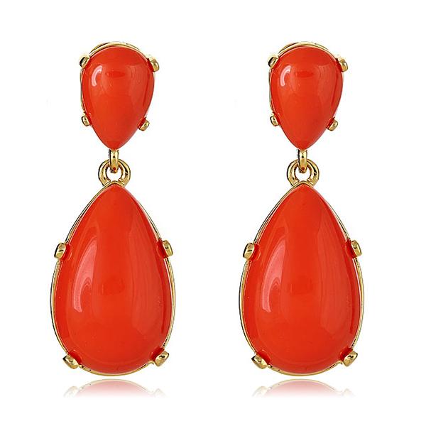 Kenneth Jay Lane Coral Cab Earrings 
