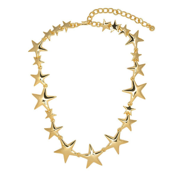 Kenneth Jay Lane Gold Star Necklace 