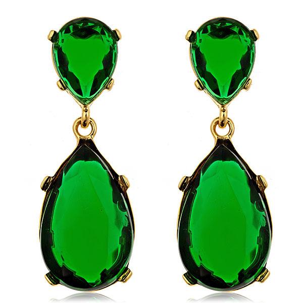 Kyle Gold Emerald Earrings Image