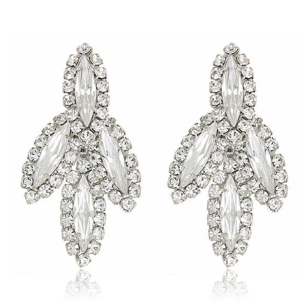 Elizabeth Cole Mini Bacall Crystal Earrings 