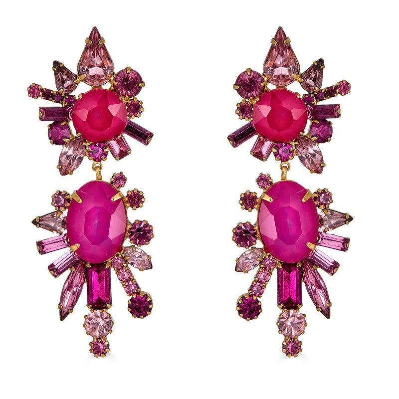 Elizabeth Cole Pink Nina Earrings 