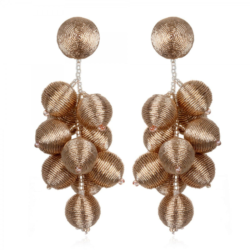 Rose Gold Cluster Earrings Image