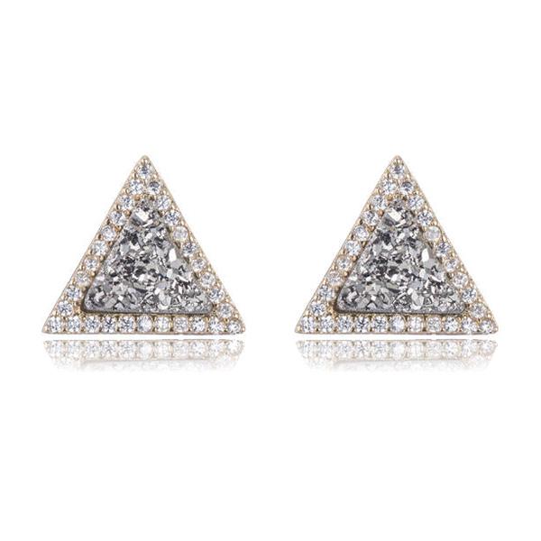 Triangle Drusy Earrings Image