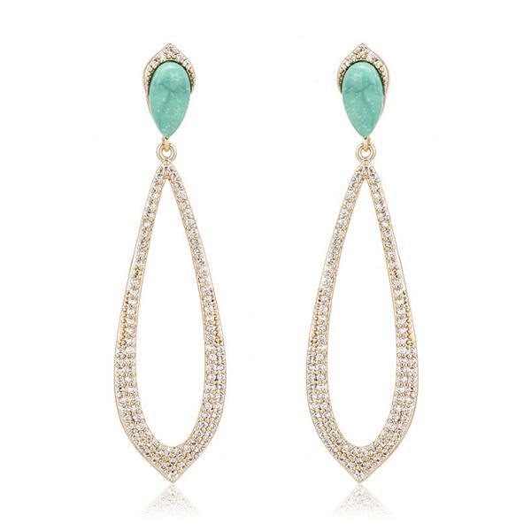 Turquoise Pave Earrings Image